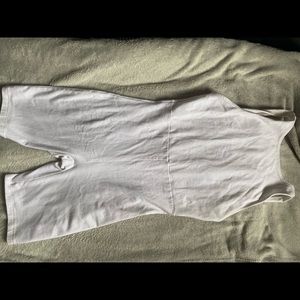 White romper body suit